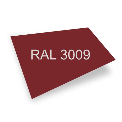 PLECH tabule 2x1,25 m tl.0,5mm tm. červená  RAL 3009
