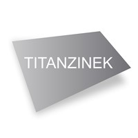 PLECH tabule 2x1 m tl. 0,6 mm TITANZINEK PLECH tabule 2x1 m tl. 0,6 mm TITANZINEK