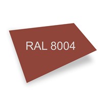 PLECH tabule 2x1,25 m tl.0,5mm cihlová RAL 8004