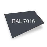 PLECH tabule 2x1,25 m tl.0,5mm grafitová RAL 7016 PLECH tabule 2x1,25 m tl.0,5mm grafitová RAL 7016