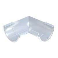 Plastové OKAPY P006 - Roh vnitřní 90stupňů - 130 (280) - Bílá - LW090