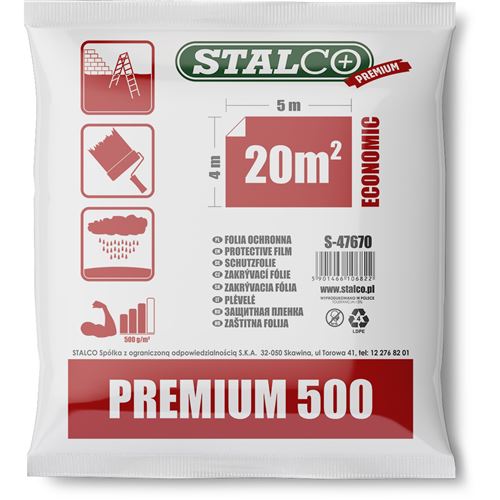 STALCO Malířská zakrývací folie premium 500g  (S-47640)