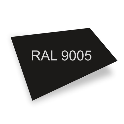 PLECH tabule 2x1,25 m tl.0,5mm černá RAL 9005