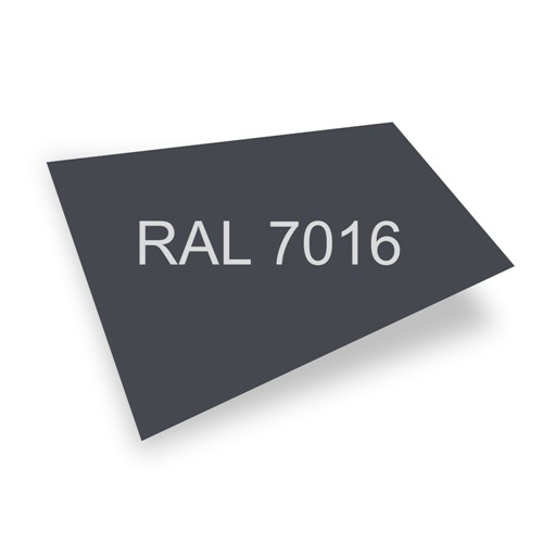 PLECH tabule 2x1,25 m tl.0,5mm grafitová RAL 7016